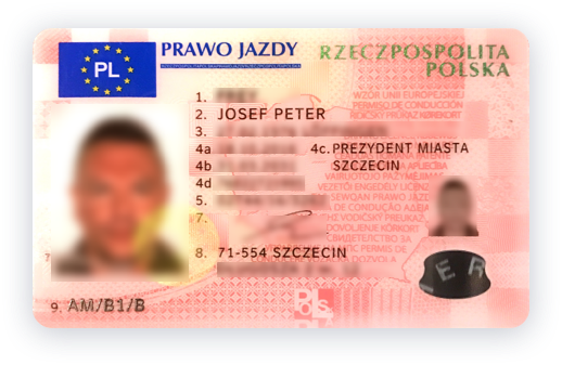 Beispielbild EU-Führerschein Dokumentation